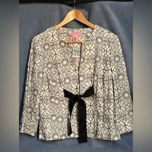 Bandolino Women's Embroidered Floral Blazer